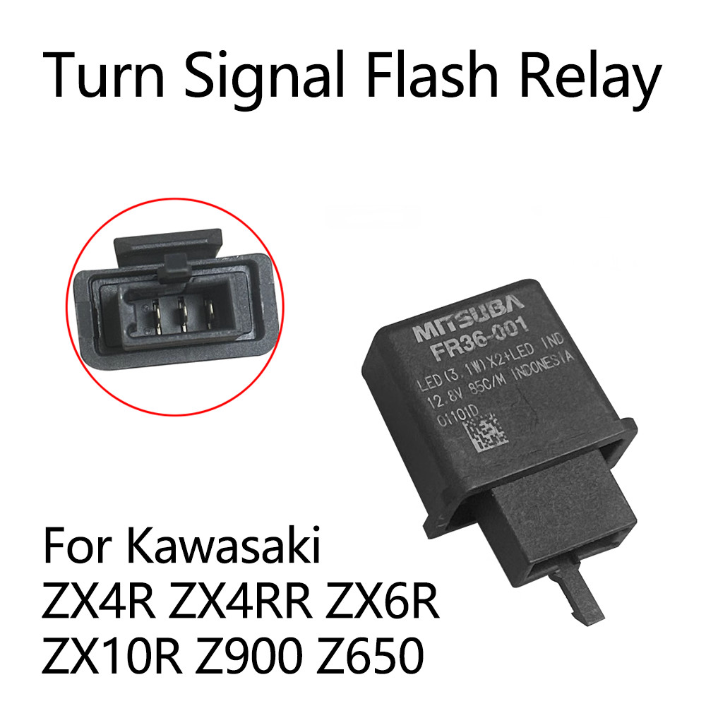สําหรับ Kawasaki ZX4R ZX4RR ZX6R ZX10R ZX 4R 4RR 6R 10R Z900 Z650 รถจักรยานยนต์ปรับความถี่ไฟเลี้ยวแฟ