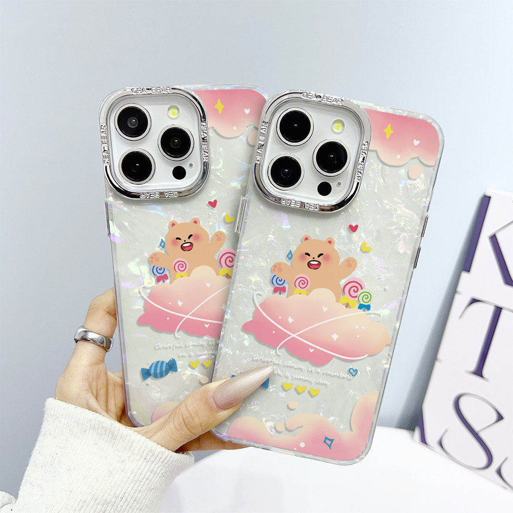 💖Stars💖เข้ากันได้ โทรศัพท์ไอโฟน iPhone 16PROMAX 15PROMAX 14PRO 11PRO 12 11 บุคลิกภาพ กรณีโทรศัพท์มือ