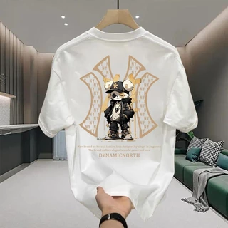 UT shop เสื้อยืดOversize "DYN AMIC NY" t shirt cotton100% เสื้อยืดโอเวอร์ไซส์ คอกลม แฟชั่น เสื้อผ้าสไตล์เกาหลี3XL