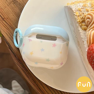 เคสป้องกันหูฟัง Star สีสันสดใสระดับพรีเมียมเข้ากันได้กับ Airpods 1 2 3 4 Pro Pro2 Airpods1 IMD ฝาครอบชุดหูฟังกันกระแทก