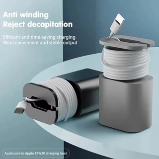 2 IN 1 ซิลิโคน Charger Protector Data Cable Winder Anti-Break Protection Cable Storage