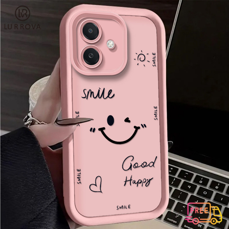 สําหรับOPPO A6PRO A5X A5 5G A3X A3 PRO A5 PRO A80 A60 A79 A38 A18 A17 A57 2022 4G A78 A58 A7 A5S A12 A95 หน้ายิ้มซิลิโคนกันกระแทกเคสโทรศัพท์ - รูปที่ 2