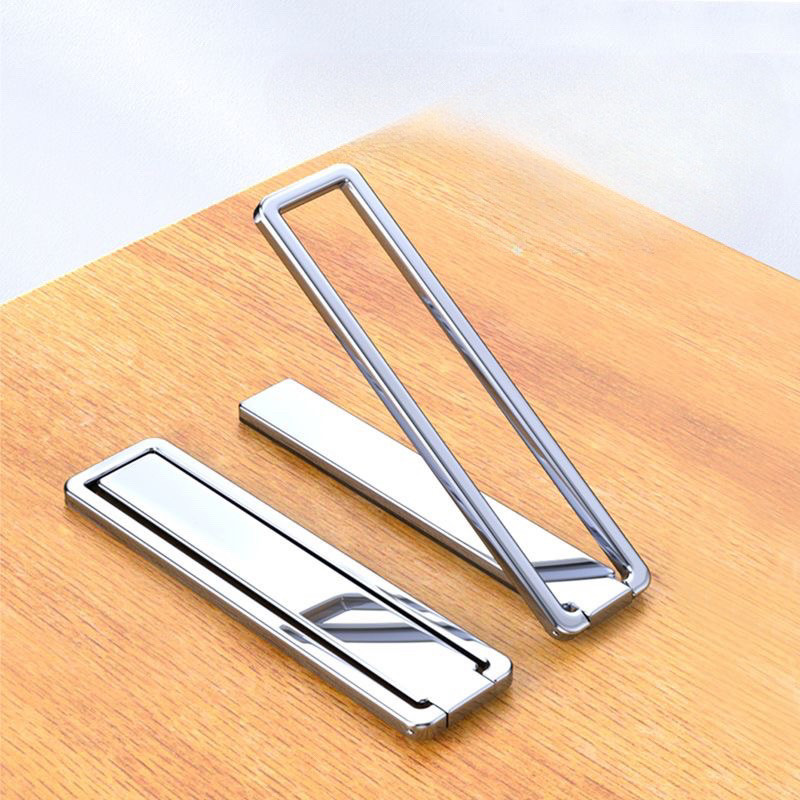 ขาตั้งโทรศัพท์ซ่อนตัว โลหะบาง ดีไซน์สุดเรียบ รองรับการตั้งโต๊ะสะดวก