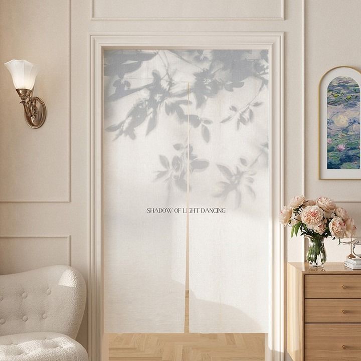 New Door Curtain Partition Curtain Bedroom Kitchen Restroom Hole-free Half Curtain Household Toilet 