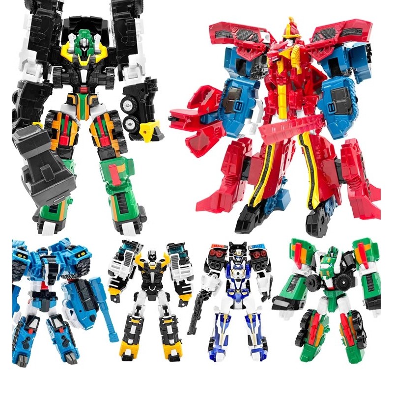 หุ่นยนต์ Galaxy นักสืบใหม่ Tobot Galaxy นักสืบ 5 GOLDEN V เปลี่ยนรวมหุ่นยนต์ JUSTICES V Action Figur