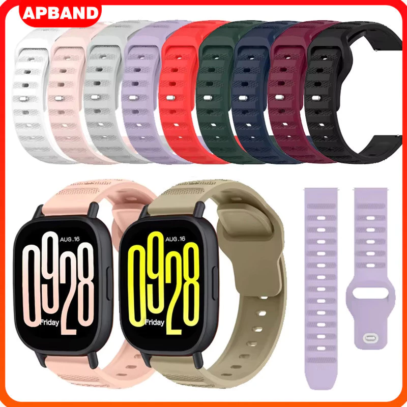 เทปยาง 22 มม. 20 มม for Redmi Watch 5 Active/5 LiteSamsung Galaxy Watch/Huawei Watch/Amazfit bip 6/Garmin/Aolon