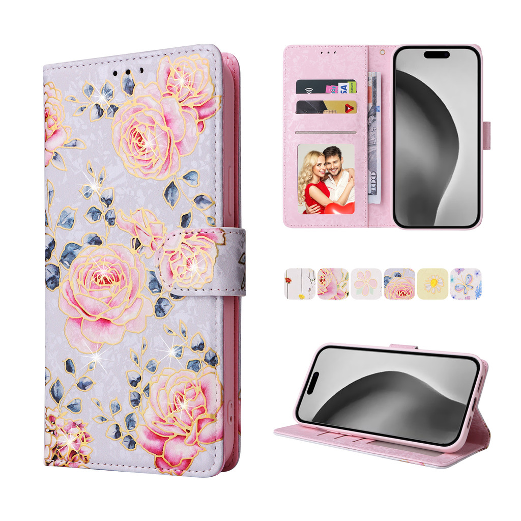 เคสโทรศัพท์ เคส การ์ดสําหรับiphone 15 16 17 Pro Maxโทรศัพท์มือถือเปลือกพลิกซองหนังพร้อมผู้ถือบัตรปลอกสําหรับiPhone 16 Pro Max 14 15 16 Plus 15pm 16pm 17 Air 13 12 11 promax 16Eพร้อมกระเป๋าสตางค์กระเป๋า