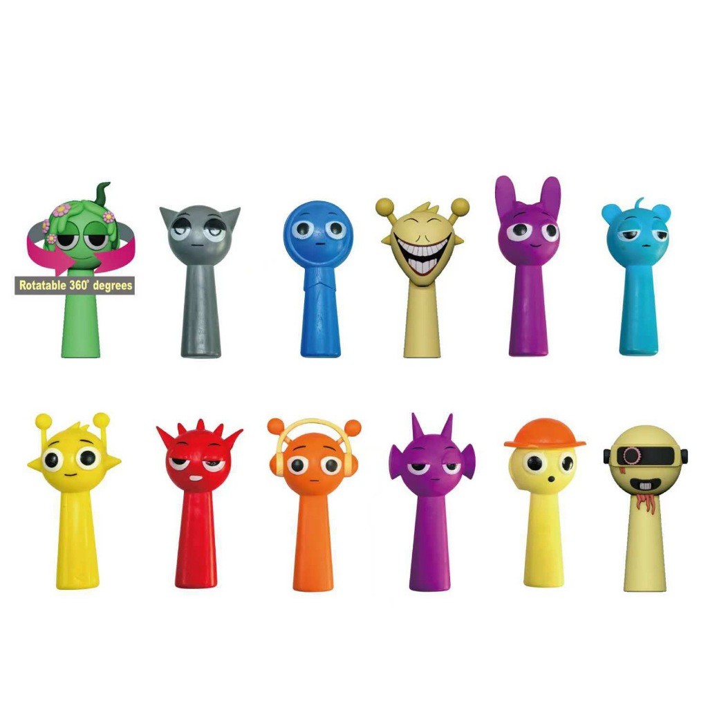 Incredibox Sprunki Action Figure Sprunki ของเล่น Simon Raddy Jevin เครื่องประดับตกแต่ง