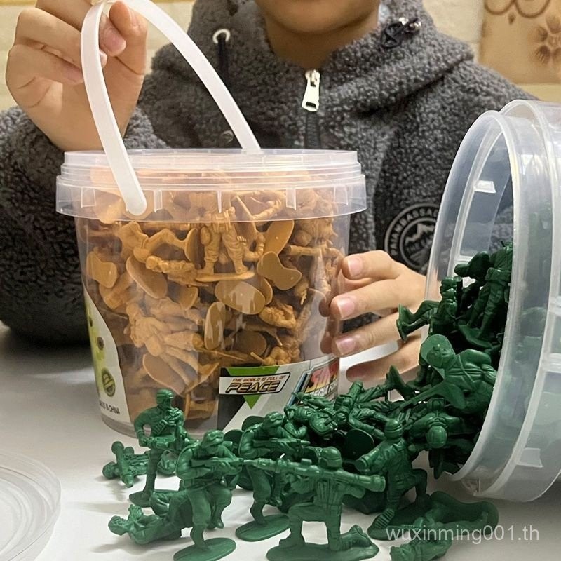 ชุดถังเด็ก หลากสี หลายสไตล์ ทหารพลาสติกขนาดเล็ก โมเดลของเล่นทหารสมัยใหม่