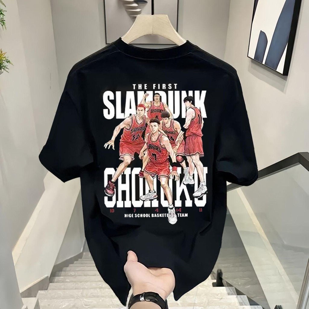 Top.street เสื้อยืด Oversize "Slam Dunk" t shirt cotton100%  เสื้อยืดโอเวอร์ไซส์ คอกลม พลัสไซส์ เสื้อ แฟชั่น 2025