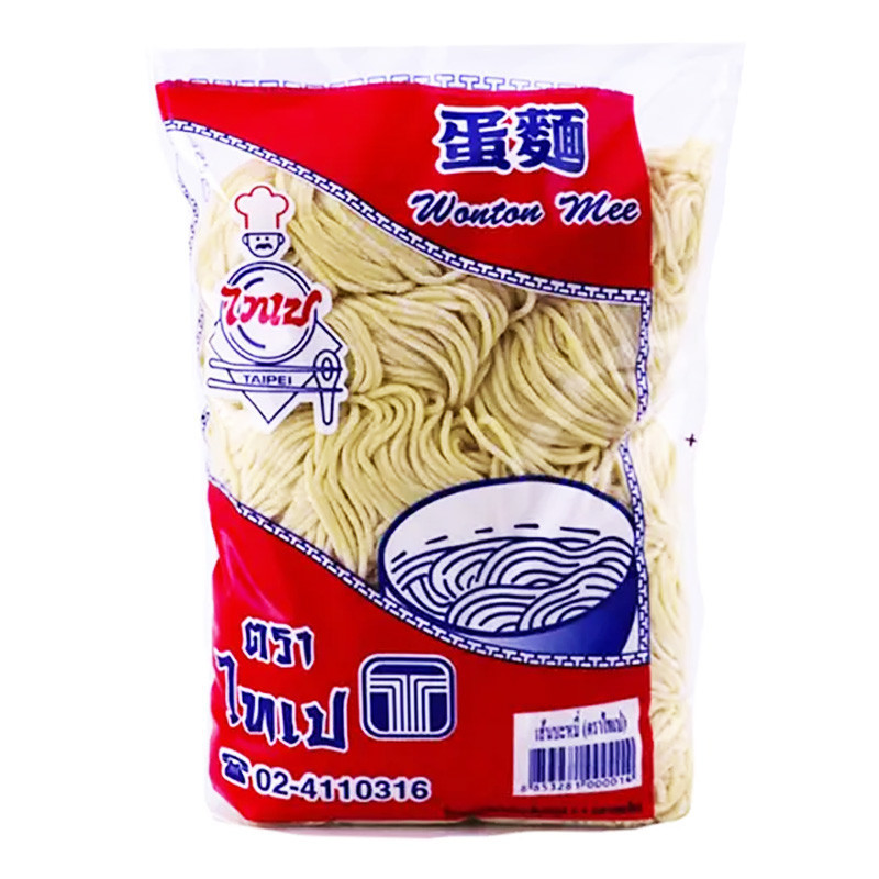 ไทเป เส้นบะหมี่เหลือง 500 ก. TAIPEI Egg Noodle 500 g