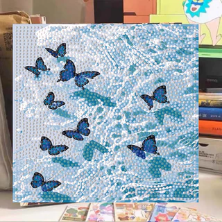 【มีเฟรม】ภาพครอสติสคริสตัล ดอกไม้ Diamond Painting DIY ภาพวาดเพชร ภาพวาดเพชร/ภาพปักเพชร/ภาพวาดปักเพชร ภาพติดเพชรพร้
