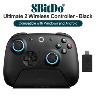 8bitdo Ultimate 2 คอนโทรลเลอร์ไร้สายเกมแพดพร้อมเทคโนโลยีพิเศษ 8 ความเร็ว TMR RGB จอยสติ๊กแสงสําหรับพีซี Android
