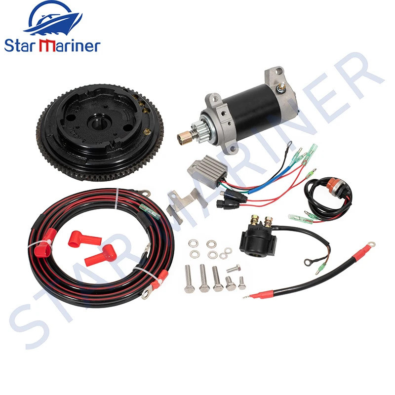 ชุดเฟืองไฟฟ้าสําหรับ YAMAHA F20 F20CEL CMHL PARSUN 4T 20HP 362CC OUTBOARD STARTER มอเตอร์ FLYWHEEL C