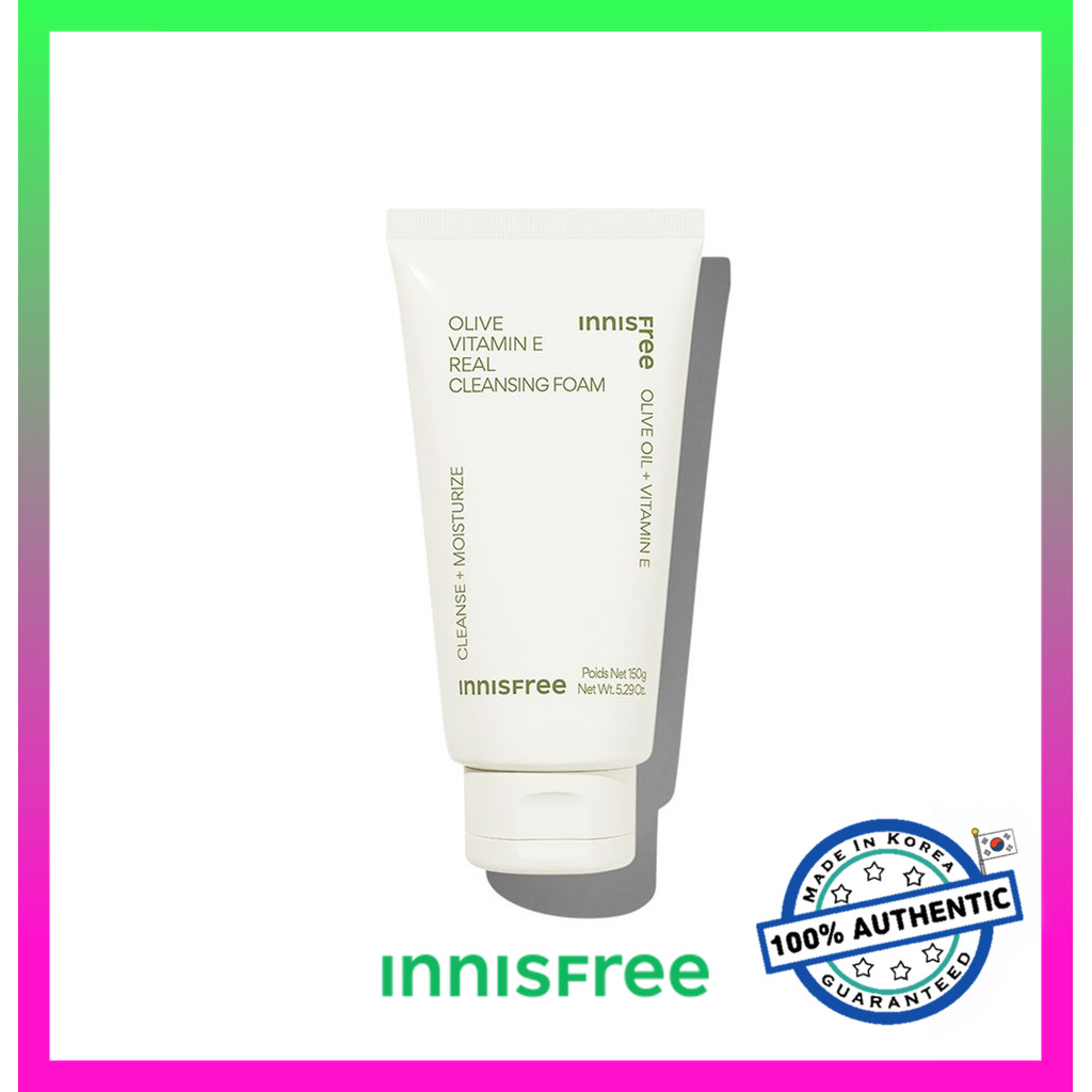 Innisfree Olive Vitamin E Real Cleansing Foam 150mL (2023 AD)