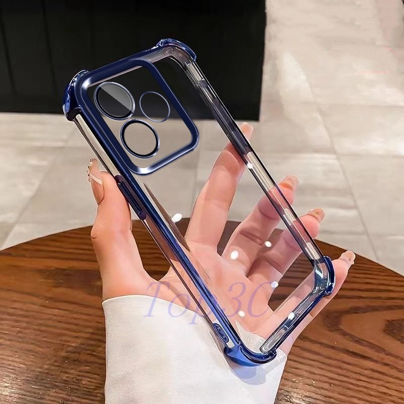 เคส OPPO A5 Pro 5G เคสโทรศัพท์โปร่งใสป้องกันการตกสี่มุม SJDK