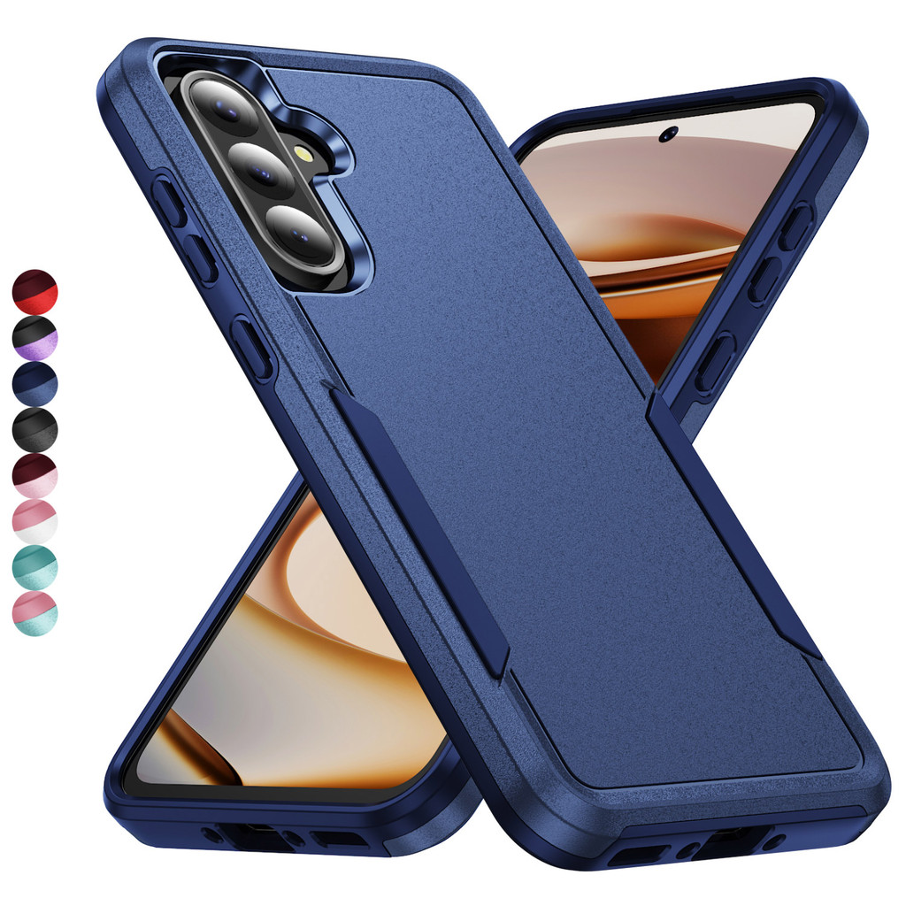 SAMSUNG สําหรับSamsung Galaxy A56 A36 A26 A17 A16 A06 A35 A55 A25 A15 A05S A24 A54 A57 4G-5G Slim Hard PC + Soft TPU Heavy Dutyกันกระแทกป้องกันToughทนทานAnti-Scratchเคสโทรศัพท์