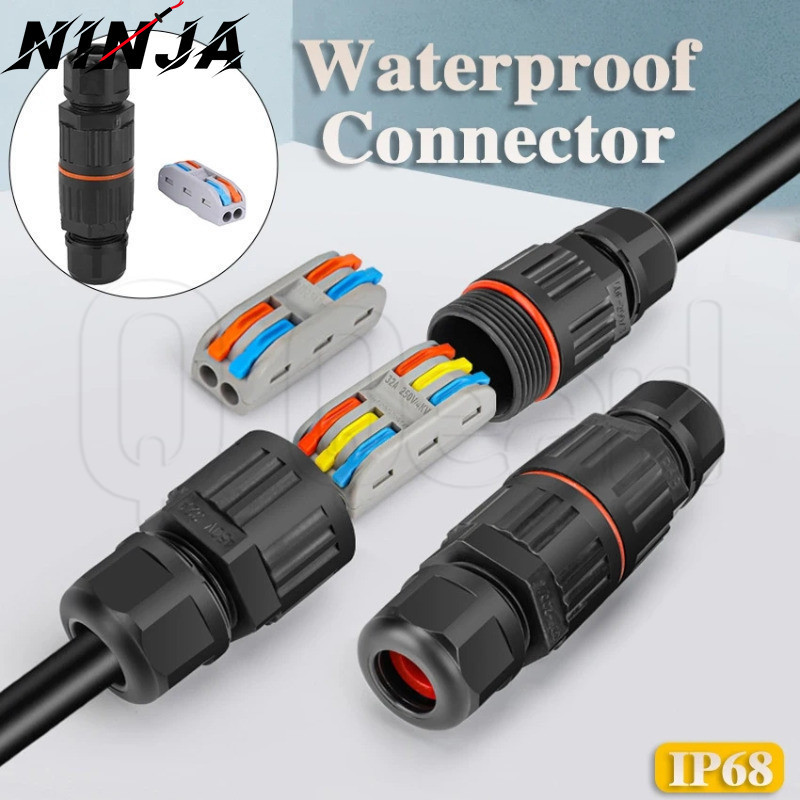 ขั้วต่อสายไฟกันน้ํา IP68 - วัสดุไนลอน PA66 - อุปกรณ์เสริมส่วนต่อขยายสายไฟ - เทอร์มินัลสายไฟไฟ LED แบบไร้บัดกรี - เทอร์มินัลสายไฟอย่างรวดเร็ว