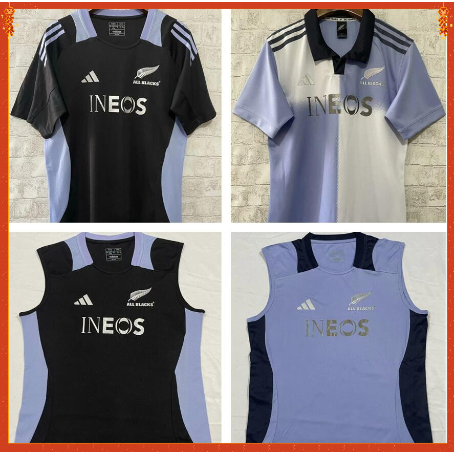 New Jersey Zealand All Blacks RWC 2024 2025 เสื้อรักบี้ All Blacks Jersi