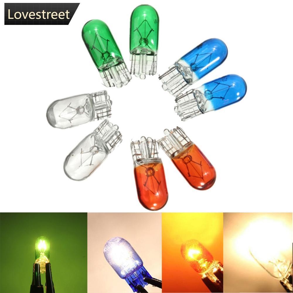 LOE 2 ชิ้น T10 Wedge Halogen W5W 501 194 หลอดไฟ LED ภายในรถรถบรรทุกอัตโนมัติ P1W6