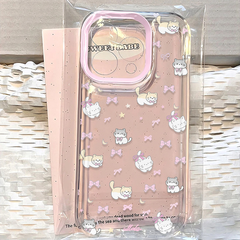 🍨LUSI🍨น่ารักลูกแมวลูกสุนัขเข้ากันได้เคสไอโฟน 11 15 Pro Max 14 12 13 Pro Max XS XR X Max 7 16 14 8 Plus จิ๋มน้อย - รูปที่ 3