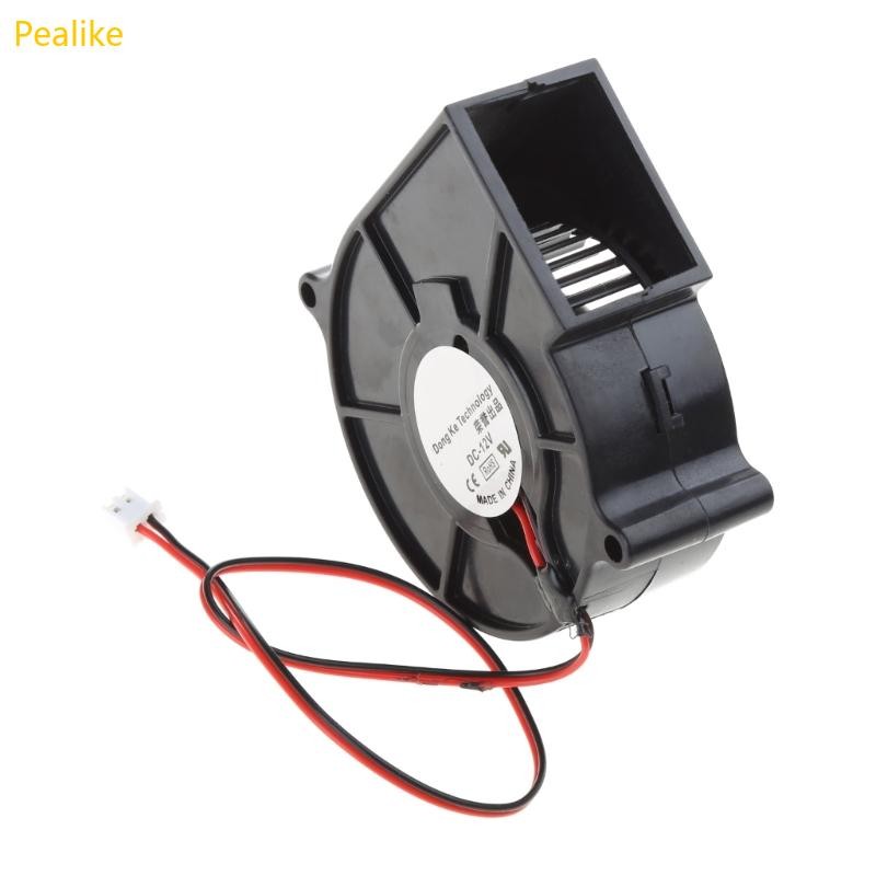 Pealike แขนแบริ่งพัดลมความเร็วเงียบ 75 มม.สําหรับ DC 12V 0 24A 2 ขาสําหรับ DC Brushless Cooling พัดลมดูดอากาศ 2700RPM สําหรับ CP