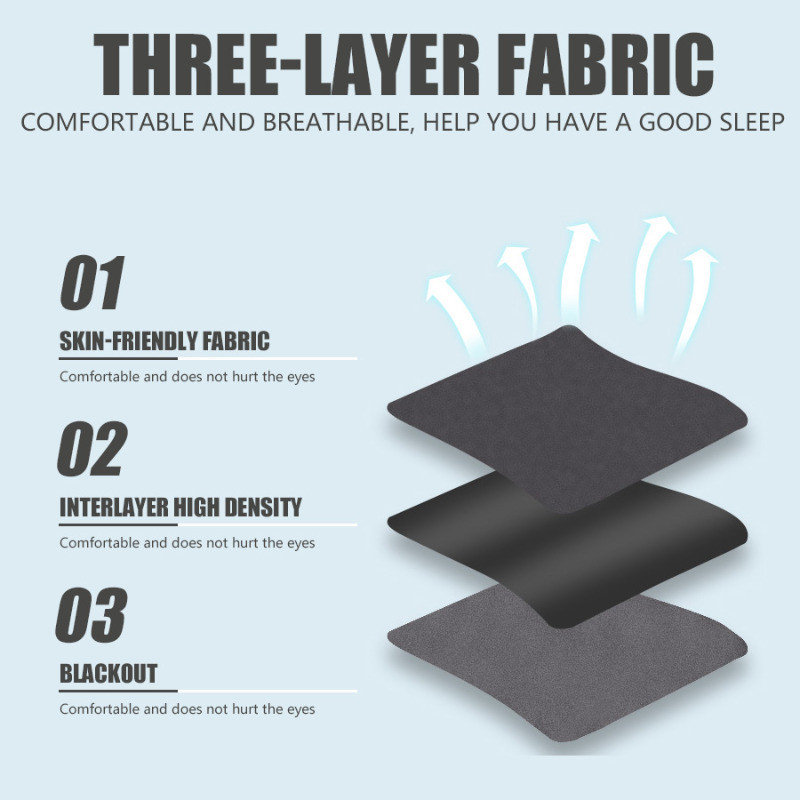 3d Sleeping Eye Mask - Ergonomic Contoured Eye Cover - Rest Aid Eye Cover Patch Paded - เครื่องนวดตาผ่อนคลาย - อุปกรณ์การเดินทางแบบพกพา - Block Out Light Eye Mask