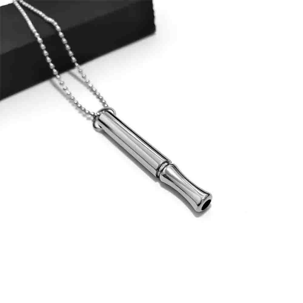 Relief Anxiety Stress Meditation Tool Personality Mindfulness Deep Breathing Pendant Necklace