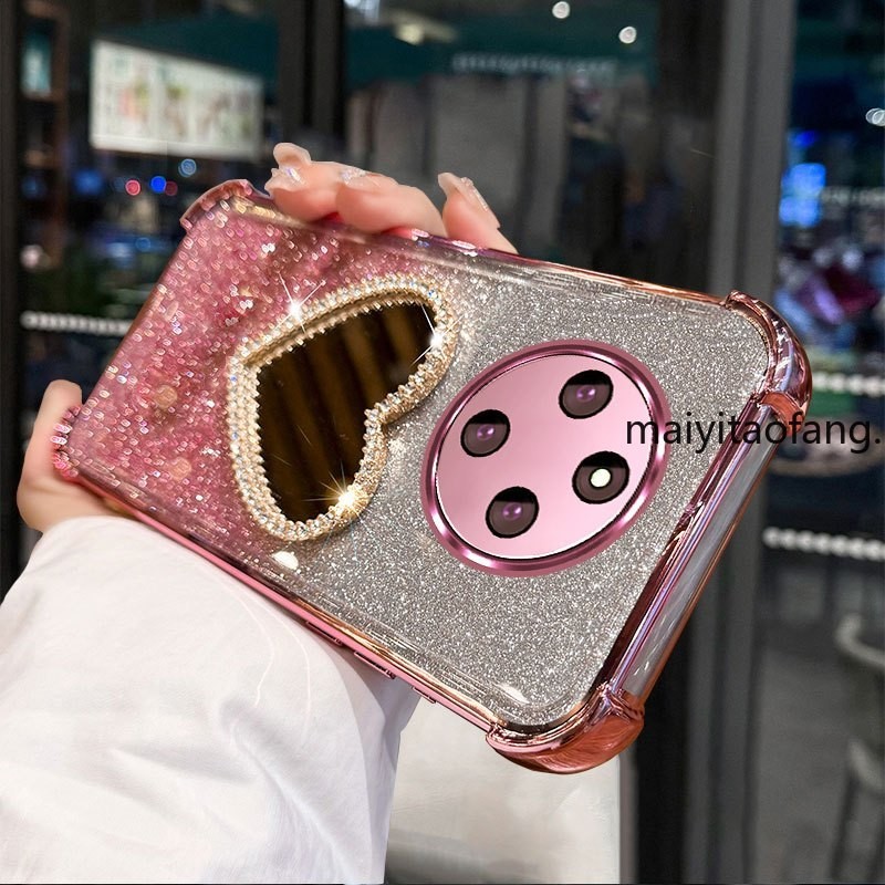 กรณีสําหรับredmi 14Cกันกระแทกกระจกขาตั้งAnti-Fallชุบเคสโทรศัพท์นุ่มพร้อมกล้องเลนส์ProtectorปกหลังXXXB2