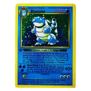 Pokemon Collection การ์ด 1996 1st Edition แฟลชการ์ด Charizard Blastoise เกม DIY PTCG เกมอะนิเมะ Self Made การ์ดของเล่น