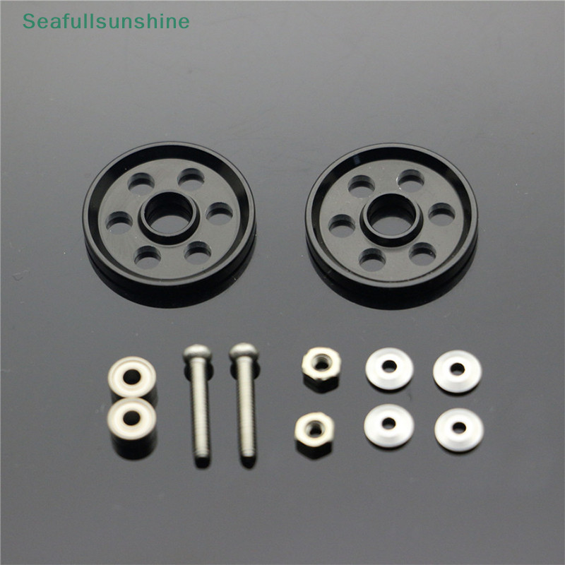 Seaf> 4WD Self-made Racing Car Parts อลูมิเนียม 19 มม. 6 หลุม Rollers น้ําหนักเบา 1 ชุดราคาดี - รูปที่ 3
