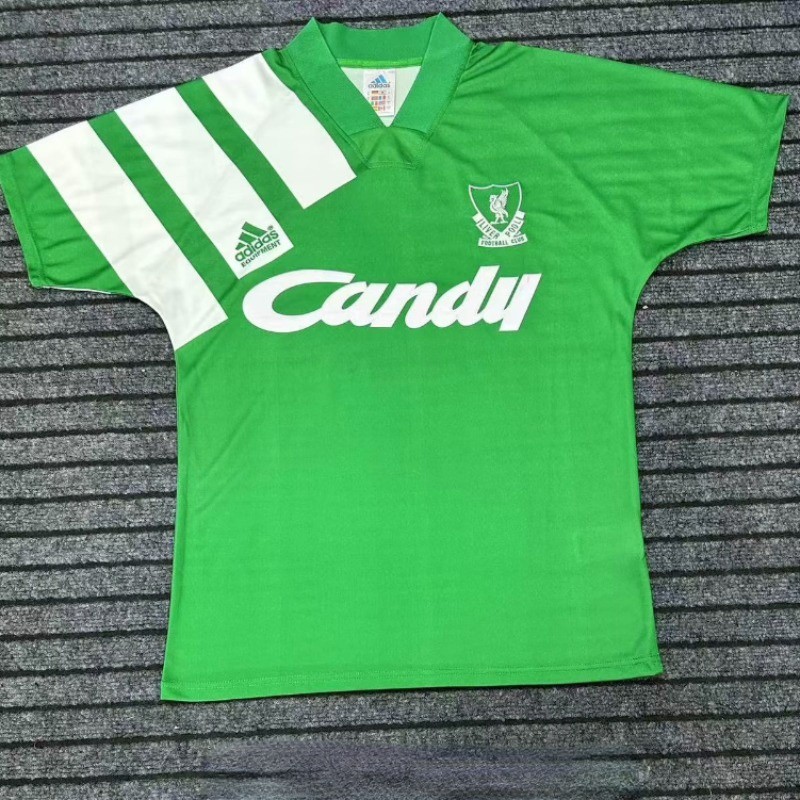 เสื้อกีฬาแขนสั้น ลายทีมชาติฟุตบอล Liverpool 1992 Liverpool Away สไตล์วินเทจ แห้งเร็ว ไซซ์ S-XXL สําหรับผู้ชาย
