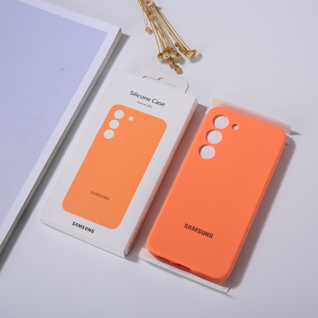 เคสซิลิโคนนิ่ม เนื้อแมตต์ พร้อมกล่อง สําหรับ Samsung Galaxy S24 S23 S22 Plus Ultra