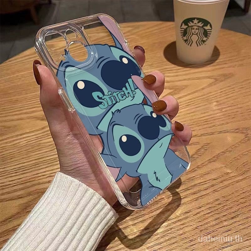 Oxfv เคสโทรศัพท์มือถือซิลิโคน ใส ลาย Stitch สําหรับ Apple Iphone 15 14 13promax 12 x xr 8p7