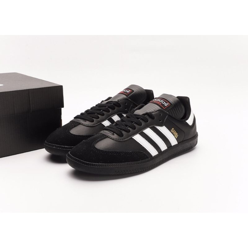 Adidas SAMBA CLASSIC BLACK WHITE รองเท้าผ้าใบลําลอง ของแท้ 100%
