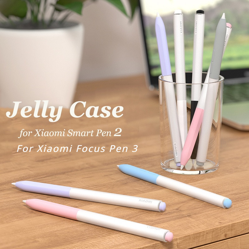 เคสซิลิโคนนิ่ม ป้องกันรอยขีดข่วน สีแคนดี้ สําหรับ Xiaomi Focus Pen 3 Smart Pen 2 Gen