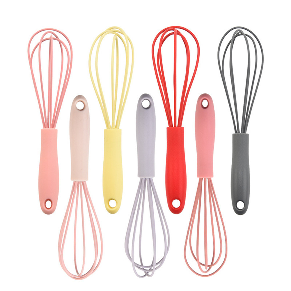มินิมือถือซิลิโคนไข ่ Whisk Reusable ประหยัดแรงงานไข ่ Whisk สําหรับห ้ องครัวที ่ บ ้ าน