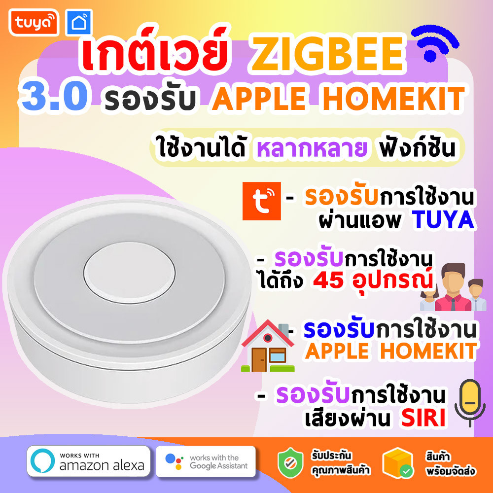 ZGWH07 เกต์เวย์ Zigbee 3.0 รองรับ Apple Homekit