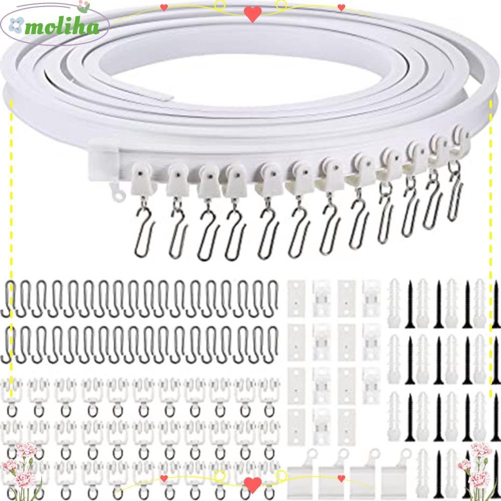 Moliha ราวผ้าม่าน แบบงอได้ สไตล์โมเดิร์น