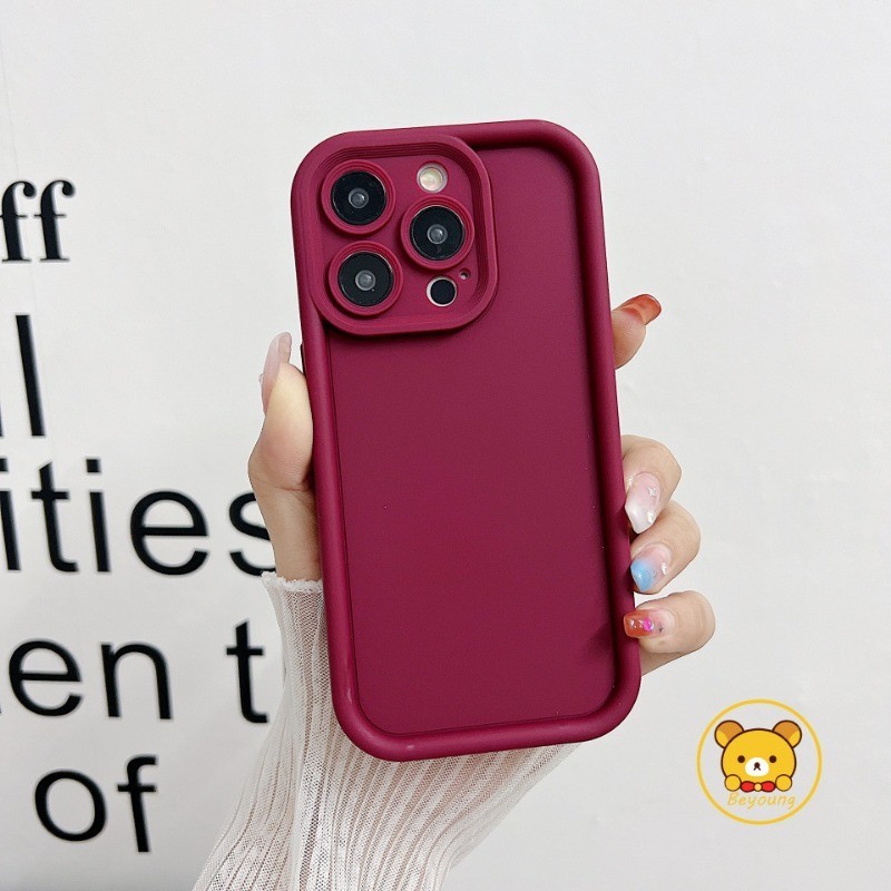 SAMSUNG MacaronสีปลอกสําหรับSamsung Galaxy A17 A07 A06 S25 Plus Ultra FE Edge A56 A55 M55 F55 5G 4Gเคสโทรศัพท์DopamineสีทึบAnti-fall Soft TPUป้องกันกรณีครอบคลุม - รูปที่ 4