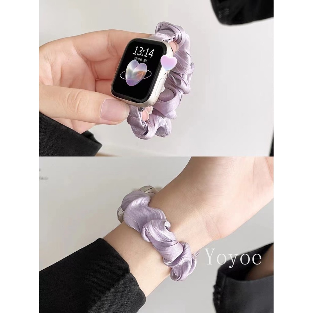 สายนาฬิกาข้อมือ แบบยืดหยุ่น แฟชั่น สําหรับ Apple Watch Ultra 2 49 มม. 9 8 7 41 มม. 45 มม. IWatch Series 6 5 4 3 38 มม. 42 มม. 40 มม. 44 มม.