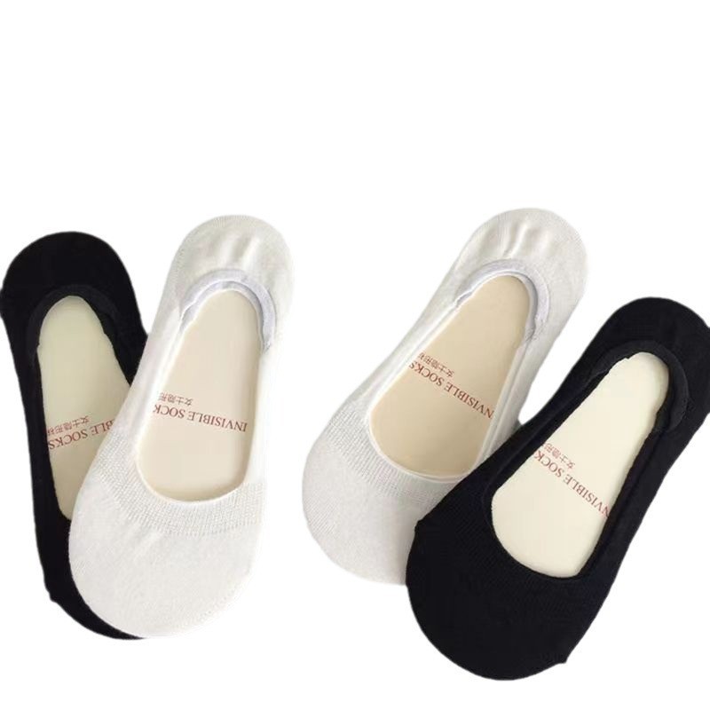 ถุงเท ้ าเรือผู ้ หญิงสีทึบ Non-Drop Heel Anti-Slip ฤดูร ้ อนบาง Low-Top ถุงเท ้ าปากตื ้ นฤดูร ้ อนถุงเท ้ าที ่ มองไม ่ เห ็ น