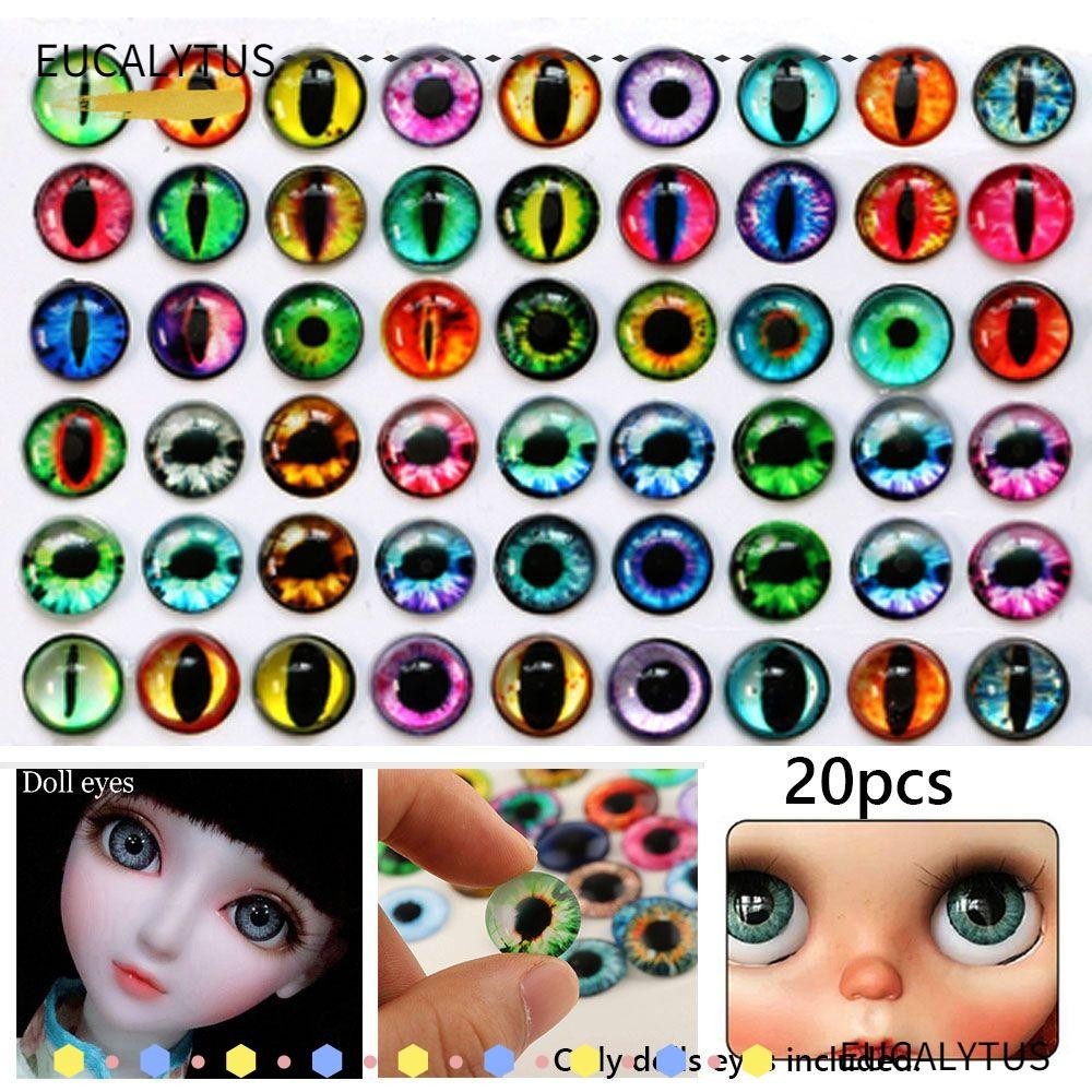 Eutus ลูกตาปลอม รูปสัตว์ DIY อุปกรณ์เสริม สําหรับงานฝีมือ 20 ชิ้น