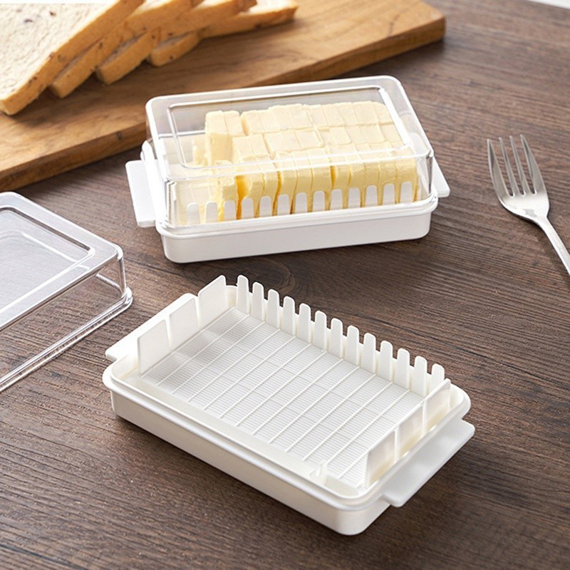 COD พร้อมส่ง 2 in 1 กล่องตัดเนยพร้อมฝาปิด ที่เก็บชีสและที่เก็บความสด อเนกประสงค์ - รูปที่ 7