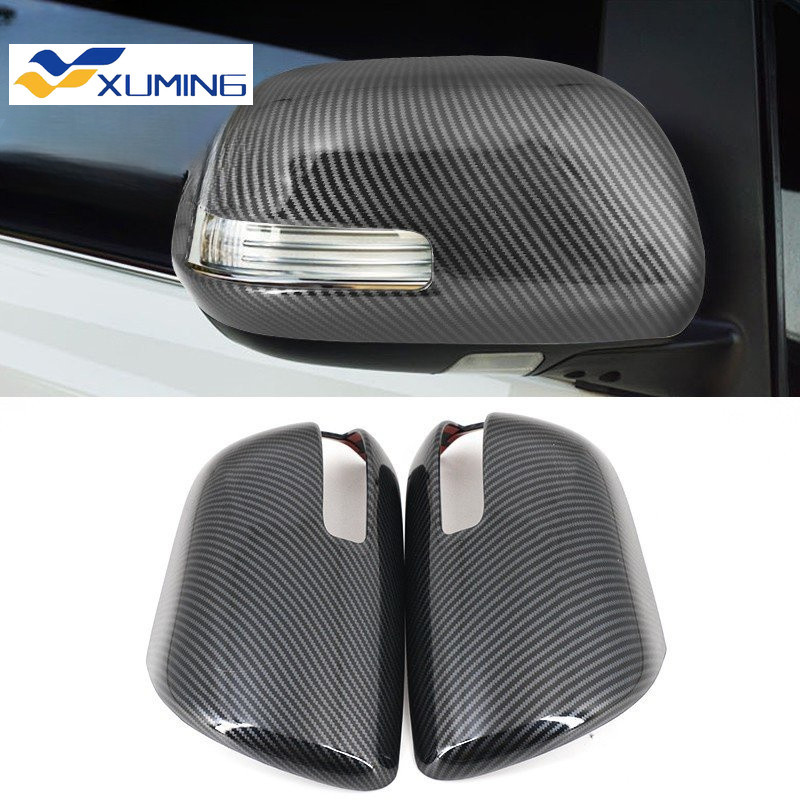 ฝาครอบกระจกมองข้างรถยนต์ คาร์บอนไฟเบอร์ สําหรับ TOYOTA HILUX VIGO 2008-2015