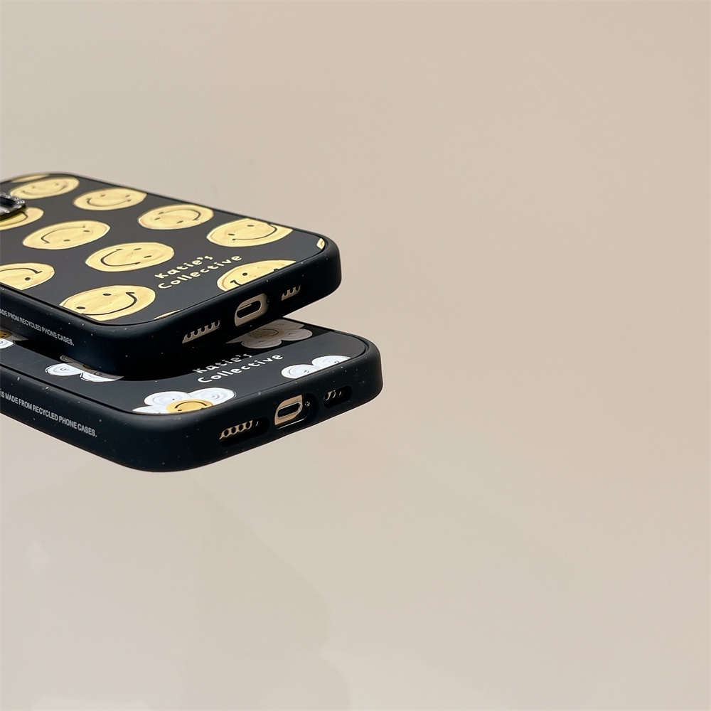 Casetifg Smile ดอกไม้รูปแบบคุณภาพสูง Matte Magnetic เคสโทรศัพท์พร้อมกล่องสําหรับ iPhone 16 13 14 15 Pro Max 16Plus ด้านข้างซิลิโคนกันกระแทกปลอก Anti Drop Frosted Hard Cover - รูปที่ 7