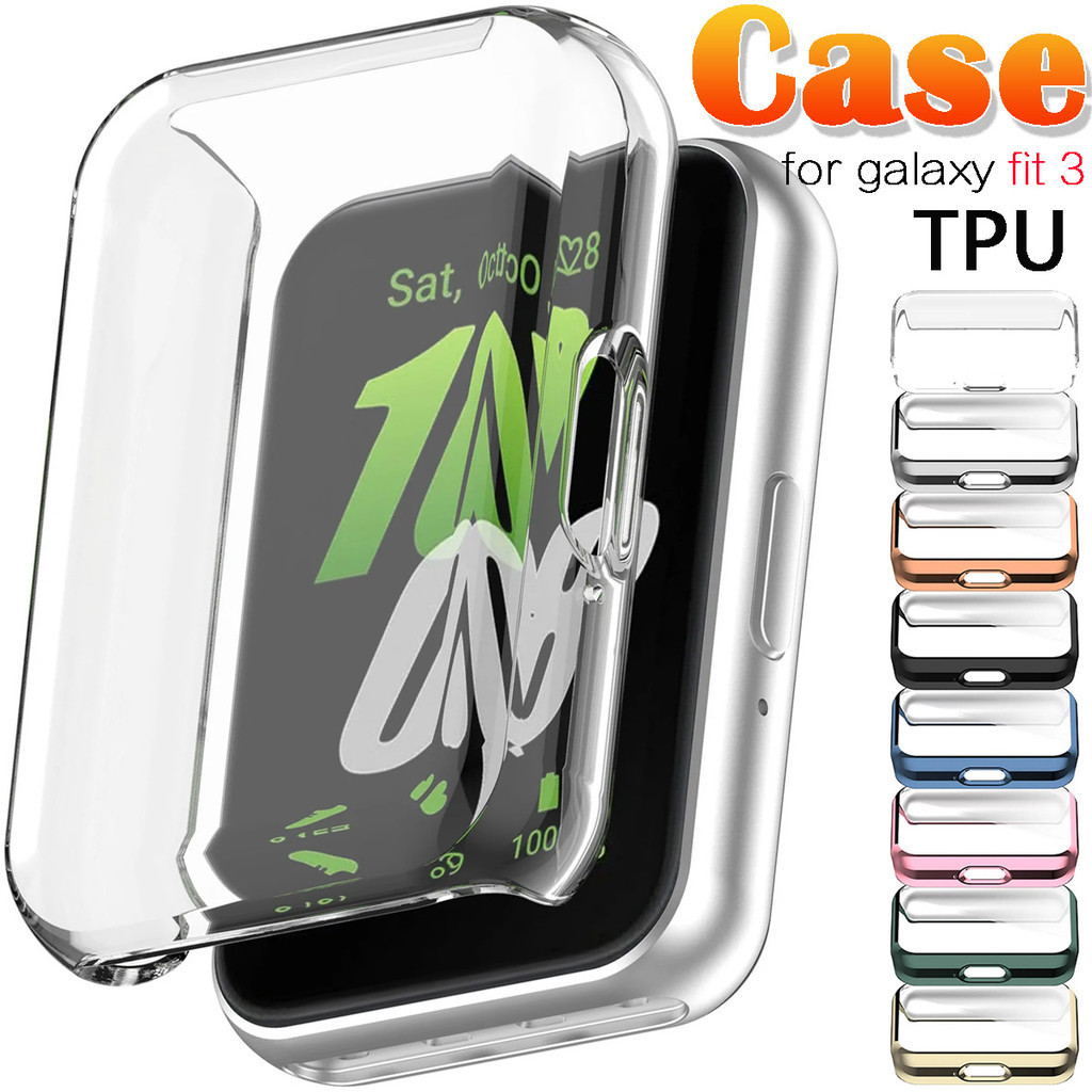 เคส TPU สําหรับ Samsung Galaxy Fit 3 All-around Soft Screen Protector ฝาครอบป ้ องกันฟิล ์ มสมาร ์ ทนาฬิกากันชนอุปกรณ ์ เสริมสําหรับ Samsung Fit 3 / Huawei Band 11