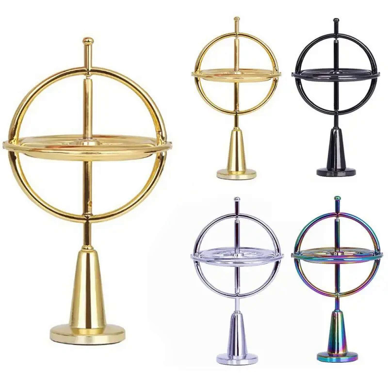 Gyroscope Toy Spinner Toy Metal Anti Gravity Rotating Desk Gyroscope Flying Motion Balance Physics T