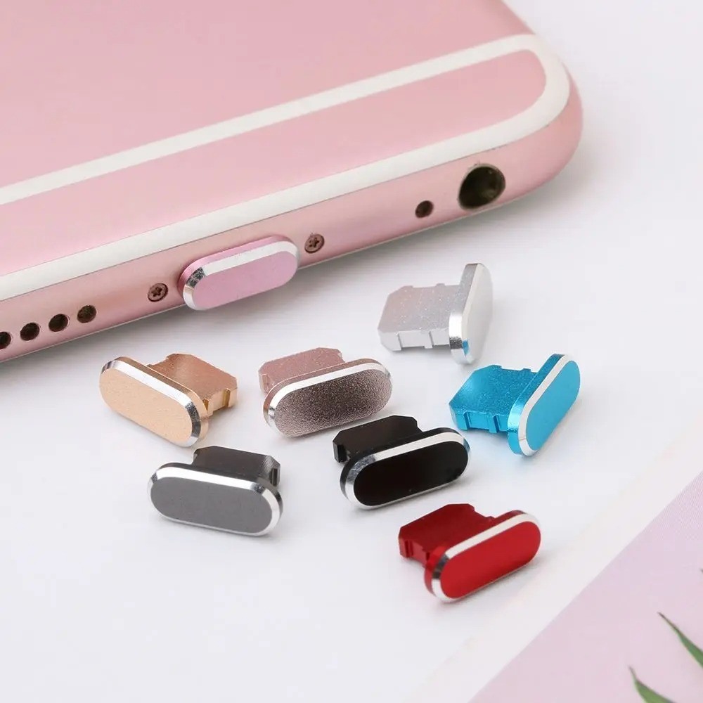 โลหะปลั๊กป้องกันฝุ่นสําหรับ IOS Type-C Micro USB C ชาร์จพอร์ตสําหรับ iPhone 17 16 15 14 13 Dock Plug Dust Stopper