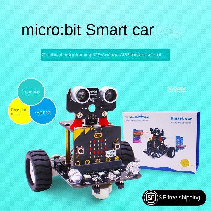 Microbit Smart Car Robot Kit Graphic Development Board Python ของเล ่ นเด ็ ก BYA6